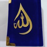 Beautiful Blue Velvet Mini Qur'an Colour Coded