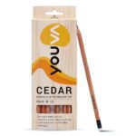 Cedar Pencils With Eraser Tip For Students And Professionals - Pack Of 10 Pcs
