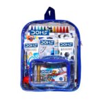 Doms Smart Kit | Comes With Transparent Zipper Bag | Combination of 12 Stationery Items