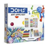 Doms Art Apps Nxt Kit With Plastic Carry Case - Combination of 9 Stationery Items