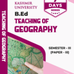 7 days Series BEd Teaching of Geography