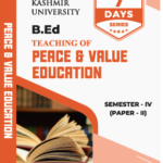 7 days Series BEd Peace & Value Education